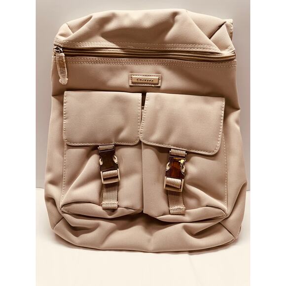 Chenson Small Beige Backpack New 4 Compartment/Sections Purse/Handbag/Backpack - Picture 1 of 6
